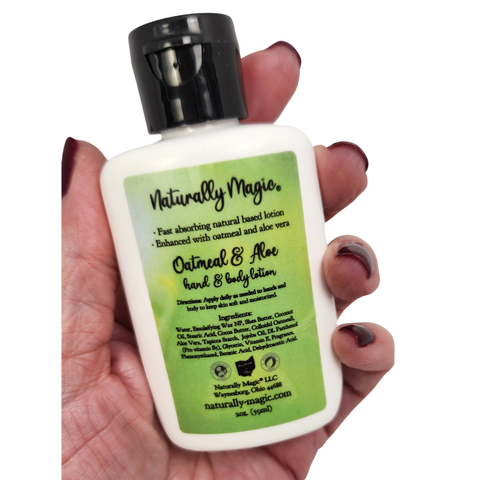 Oatmeal & Aloe Hand Body Lotion 2oz Purse Size