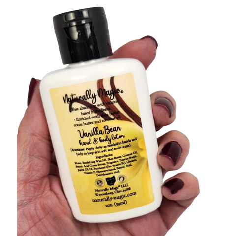 Vanilla Bean Hand & Body Lotion 2oz Purse Size